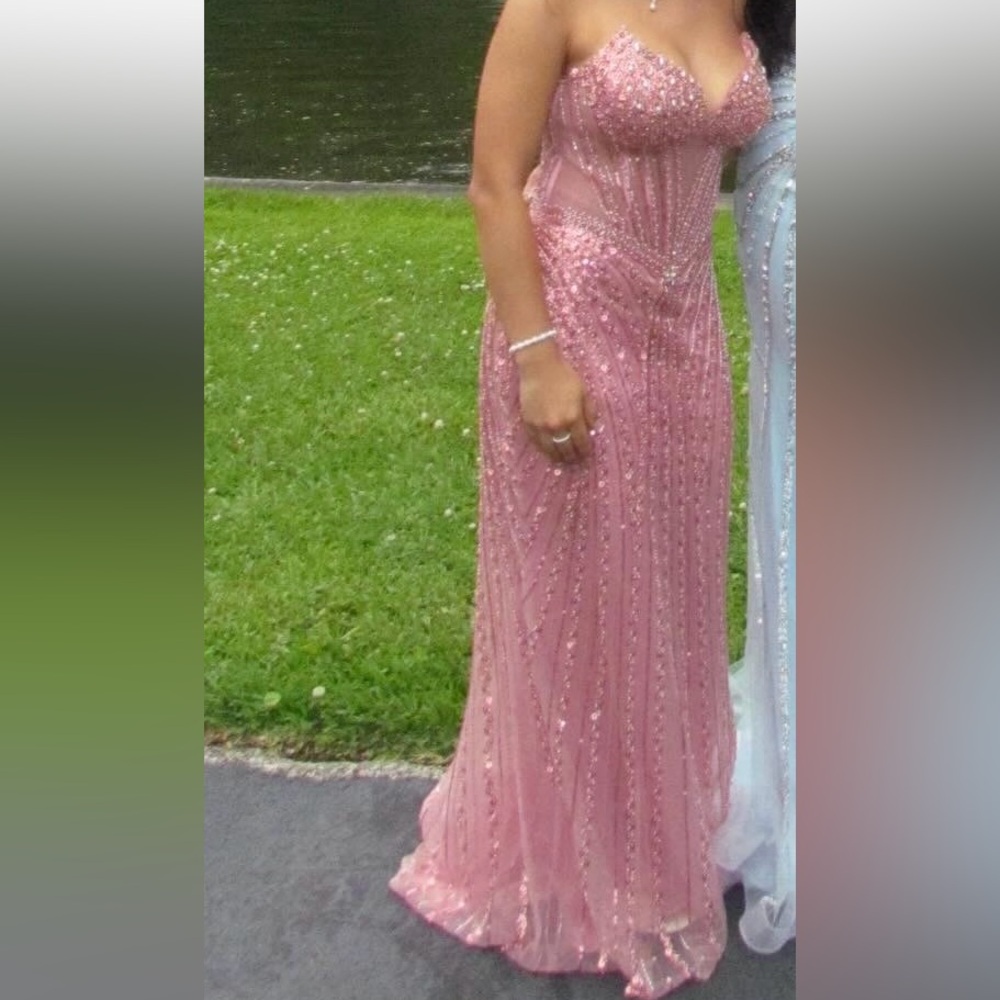 Pinm Rhinestone Sequin Prom Dress - Picture 4 of 4